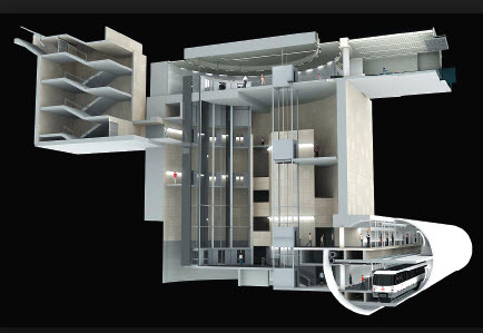 Metro Station With Elevators design
